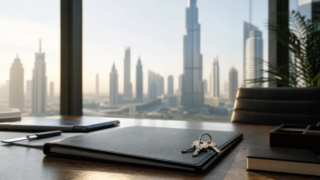 Dubai Courts building facade representing legal systems and loan dispute resolutions in the UAE

