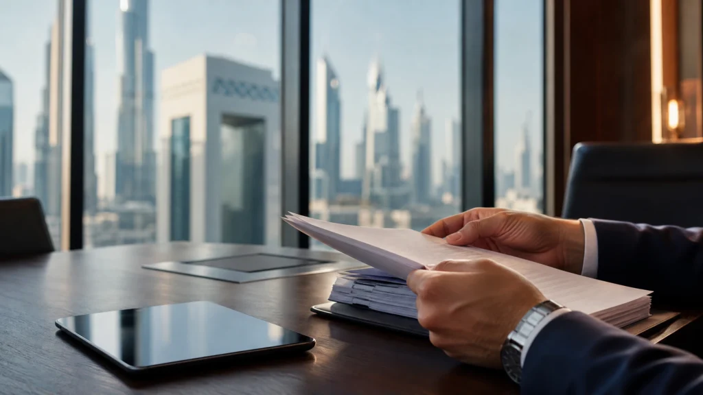 UAE real estate title deed and property registration document Dubai