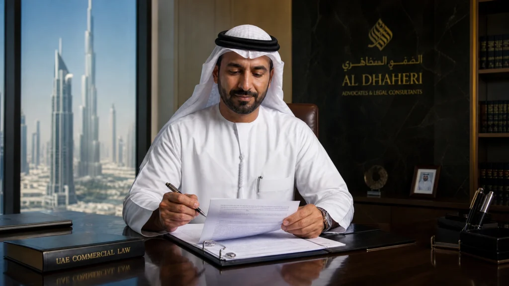 Chart illustrating the jurisdictional division between Dubai Courts and DIFC Courts under UAE law.
