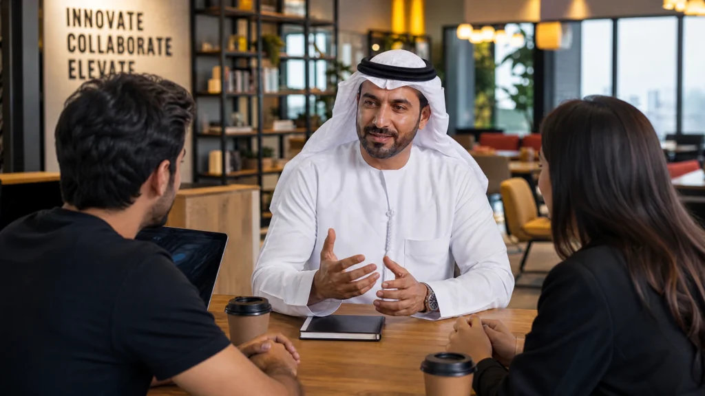 Infographic of UAE Insurance Law, CBUAE, Sanadak, and Dubai Courts hierarchy.